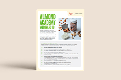 Almond Academy - Webinars 101 