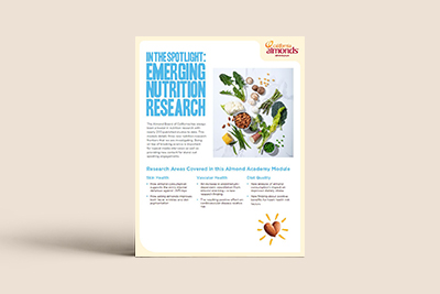 Almond Academy Emerging Nutrition Research Handout v1