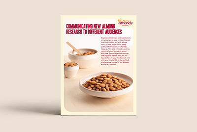 Communicating new almond research to different audiences